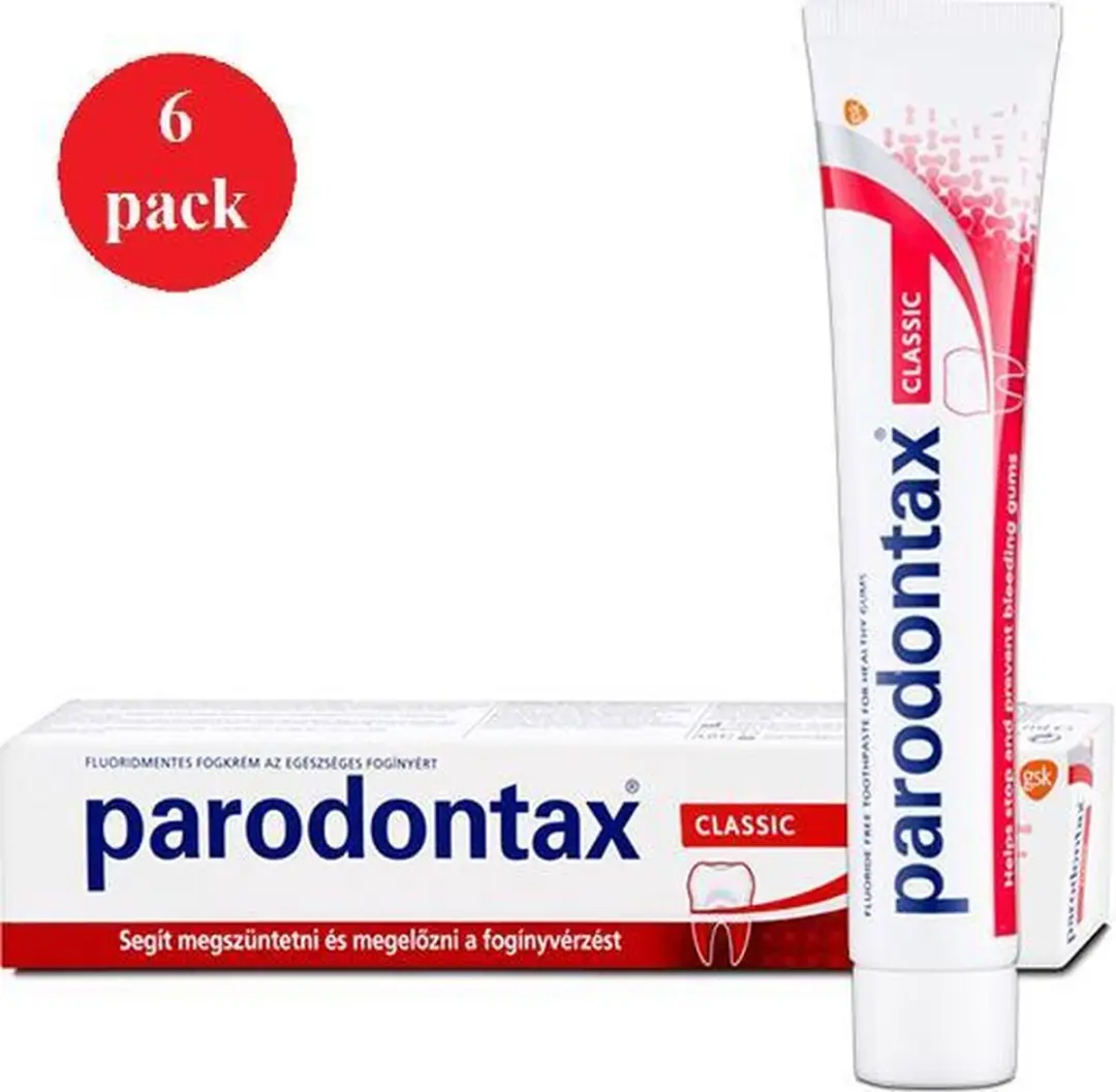 Parodontax Tandpasta Fluoridevrij - 75ml x 6