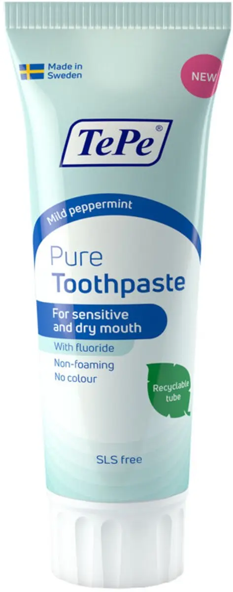 TePe Pure Mild Peppermint Tandpasta 3x75ml