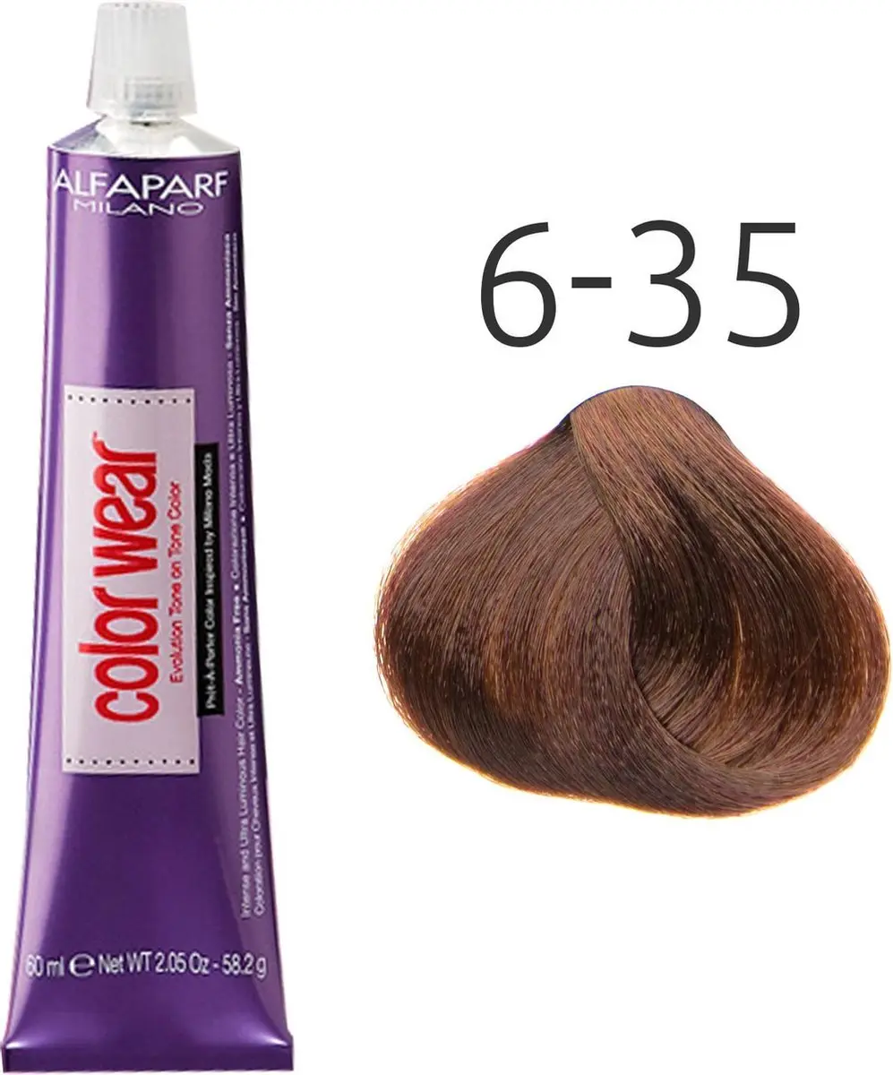 ALFAPARF Color Wear 6.35 60ml - Zwart