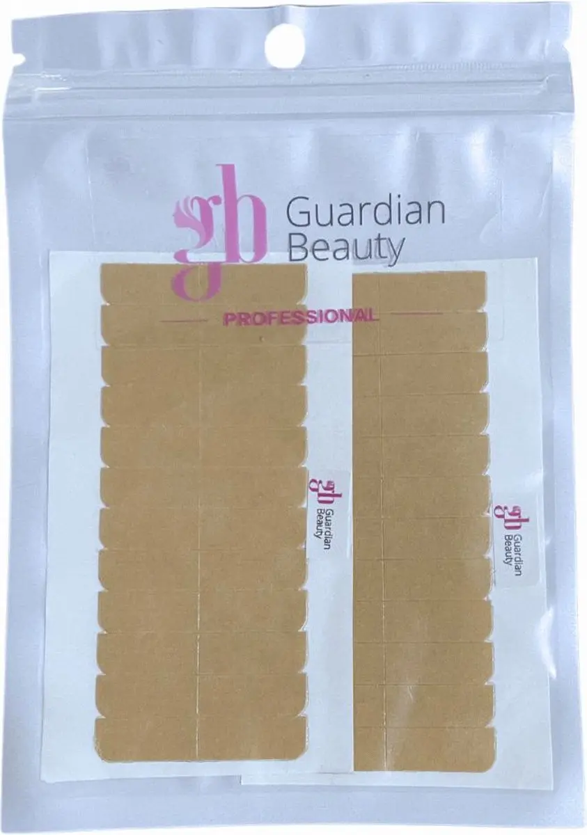 Guardian Beauty Pruikentape Extra Strong Bruin - 72 Stuks