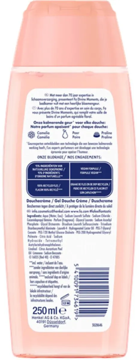 Fa Douchecrème Divine Moments 250ml - 3 Stuks