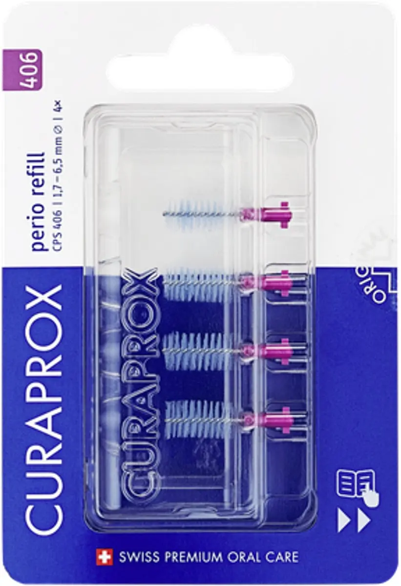 Curaprox Rager Perio Start Navul 406 - 4 Stuks