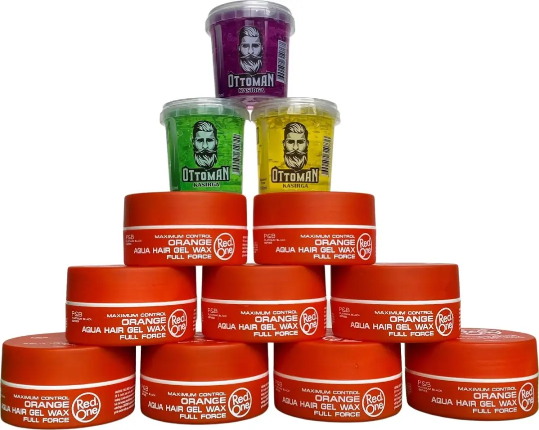 Red One Aqua Hair Wax Orange 150ml + Ottoman Ultra Strong Gel 150ml