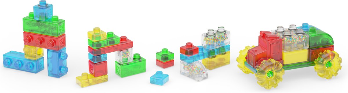 Goliath Jelly Blox Auto - Constructiespeelgoed - Zachte Bouwblokken - Pijnvrij Spelen - Vanaf 2 jaar - BPA vrij
