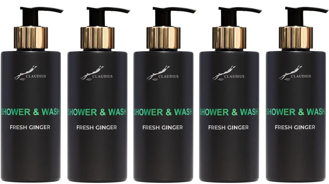 Splashbox Cosmetics Shower & Wash Fresh Ginger 300ml - 5 Stuks