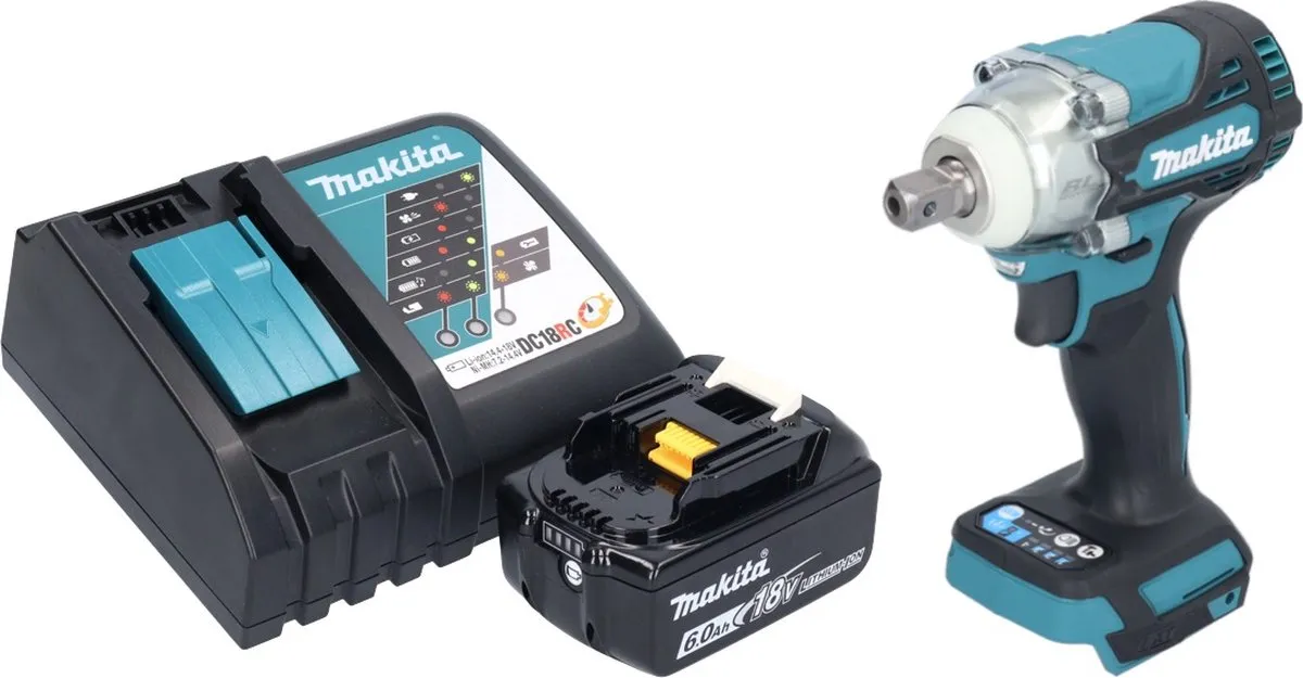 Makita DTW301RG1 Slagmoersleutel 18V 330Nm - 1/2" borstelloos - 6.0Ah