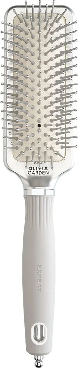 Olivia Garden Care Rectangular Haarborstel Nylon Silver