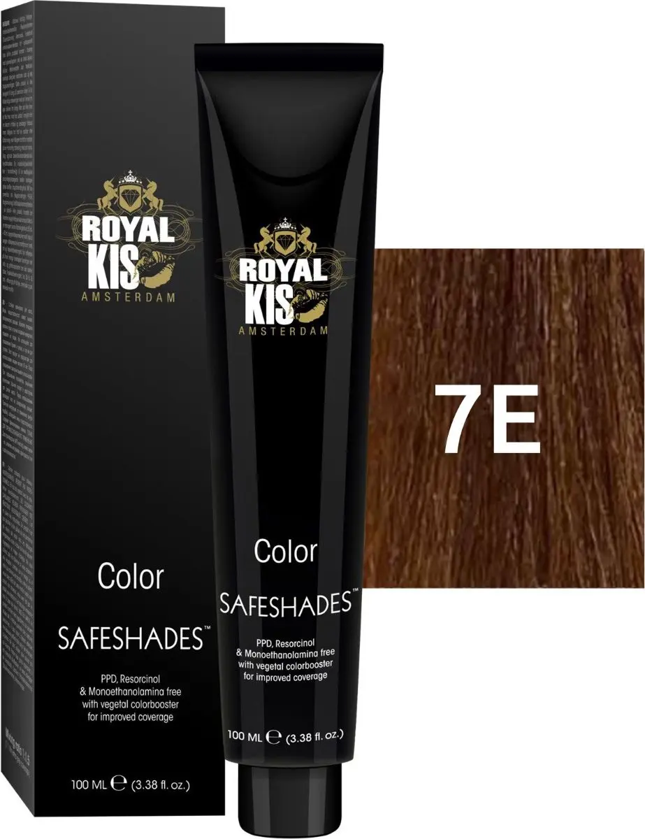 KIS Royal Safe Shade 150ml - 7E - Permanent Full Coverage