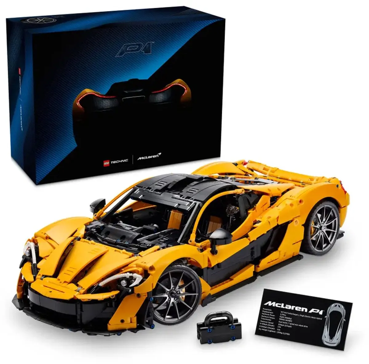 LEGO Technic McLaren P1 42172 - 3893 Stukken - Geel/Zwart - afbeelding 2 van 2