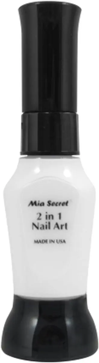 Mia Secret Nagellakpen Wit 2-in-1 - 12ml