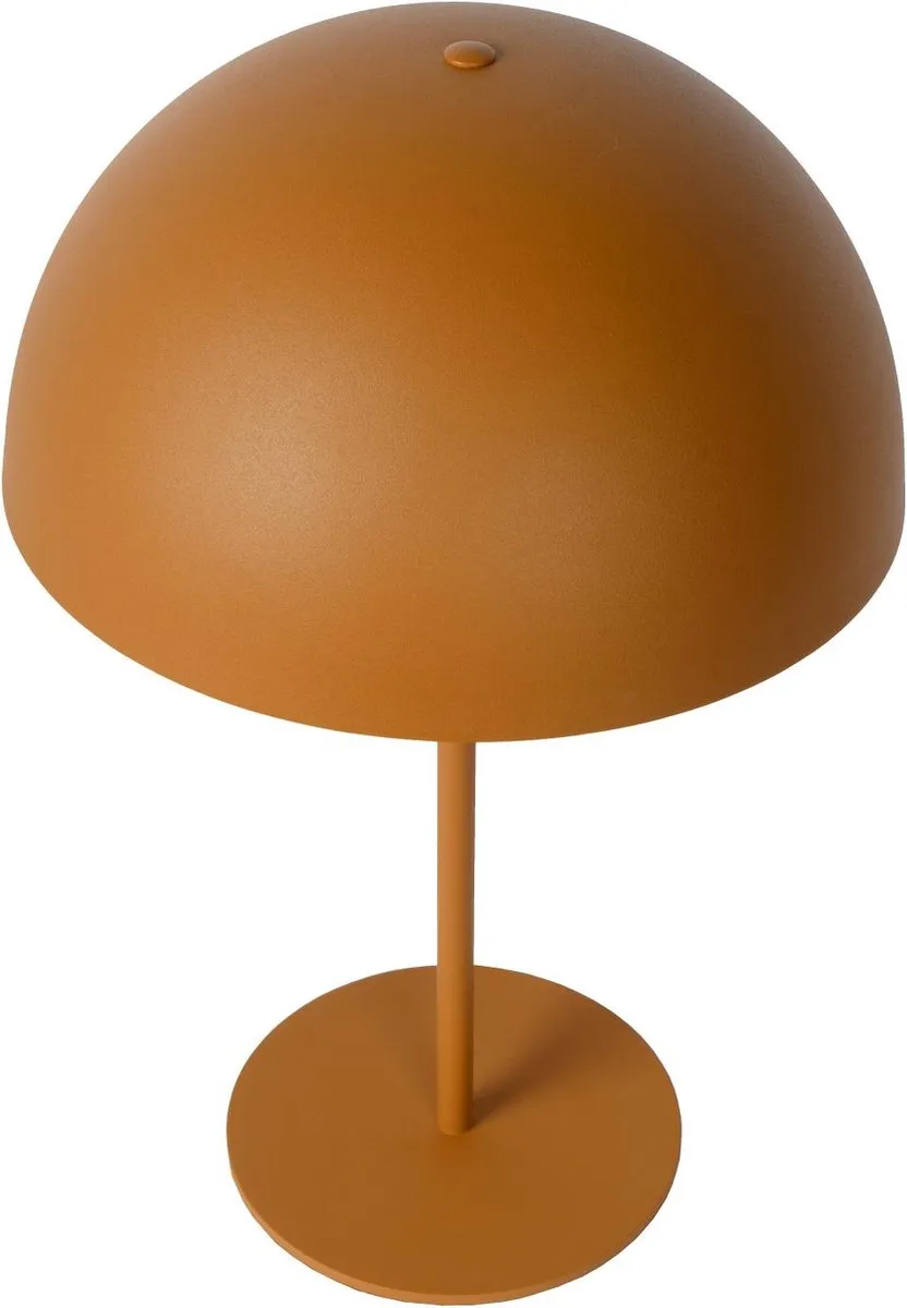 Lucide Siemon Tafellamp Ø25cm - 1xE14 - Okergeel