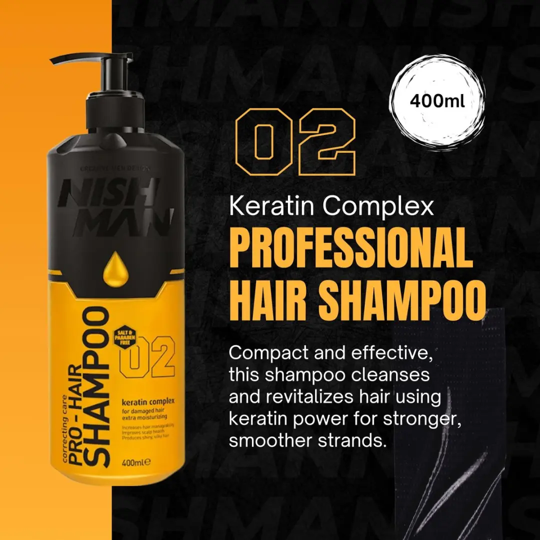 Nishman Pro-Hair Shampoo Keratin Complex 02 - 400ml