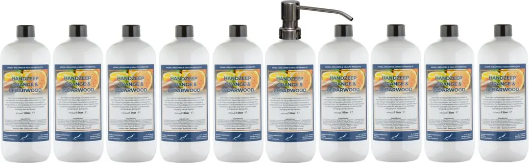 Splashbox Cosmetics Handzeep Sweet Orange & Cedarwood 1L