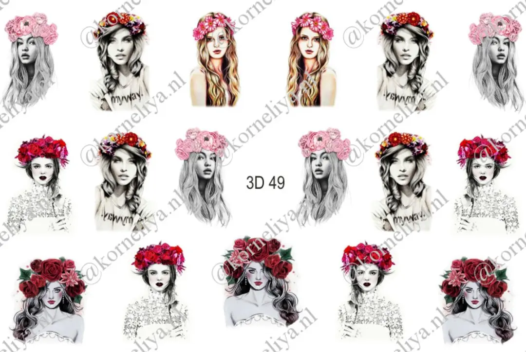 Korneliya 3D Waterdecal 049