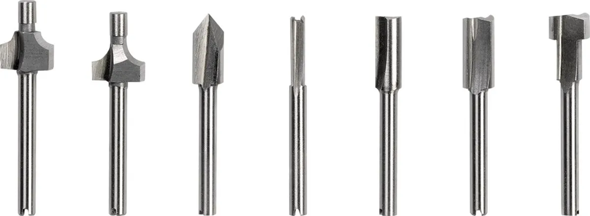 Dremel 660JA 7-delige Frezenset - Carbonstaal