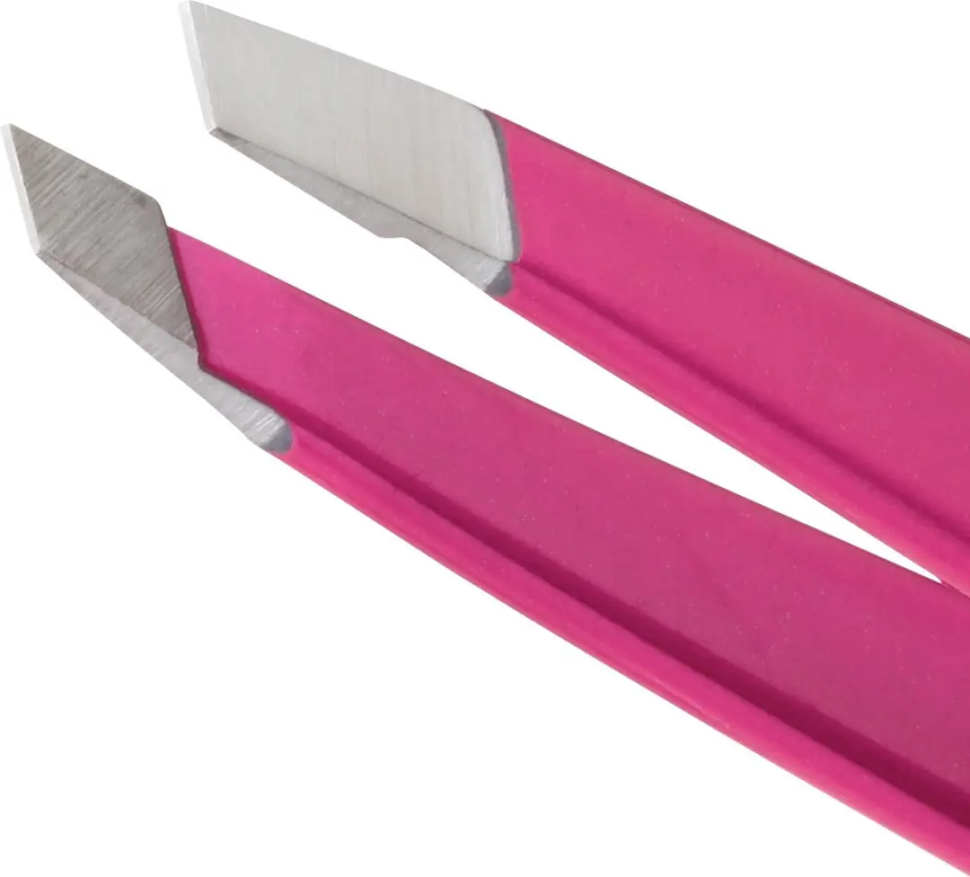 Tweezerman Slant Pink Wenkbrauwpincet - Roestvrij staal
