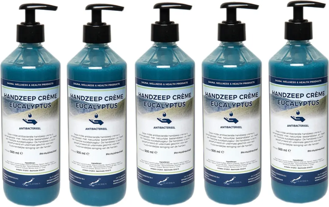 Splashbox Cosmetics Handzeep Crème Eucalyptus 500ml