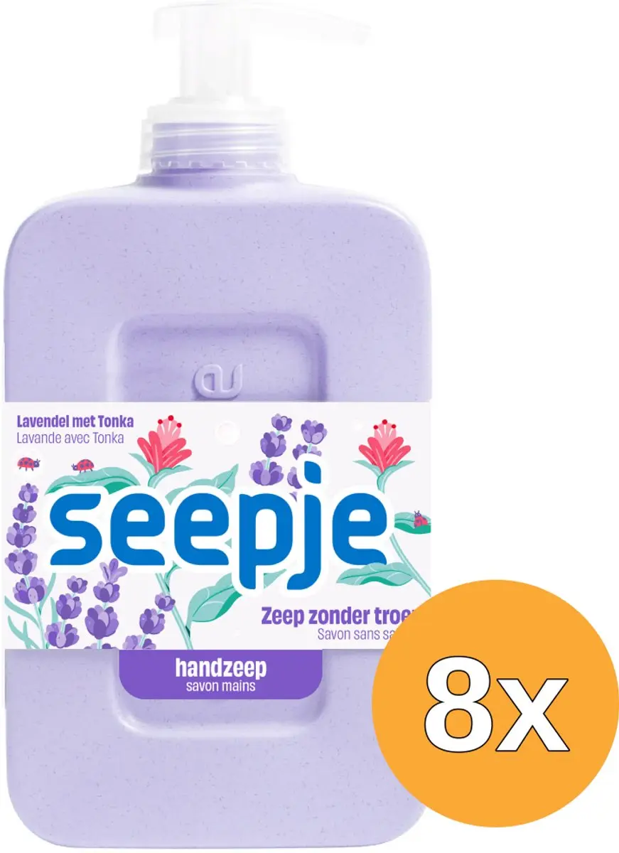 Seepje Handzeep Lavendel met Tonka - 2400ml (8x300ml)