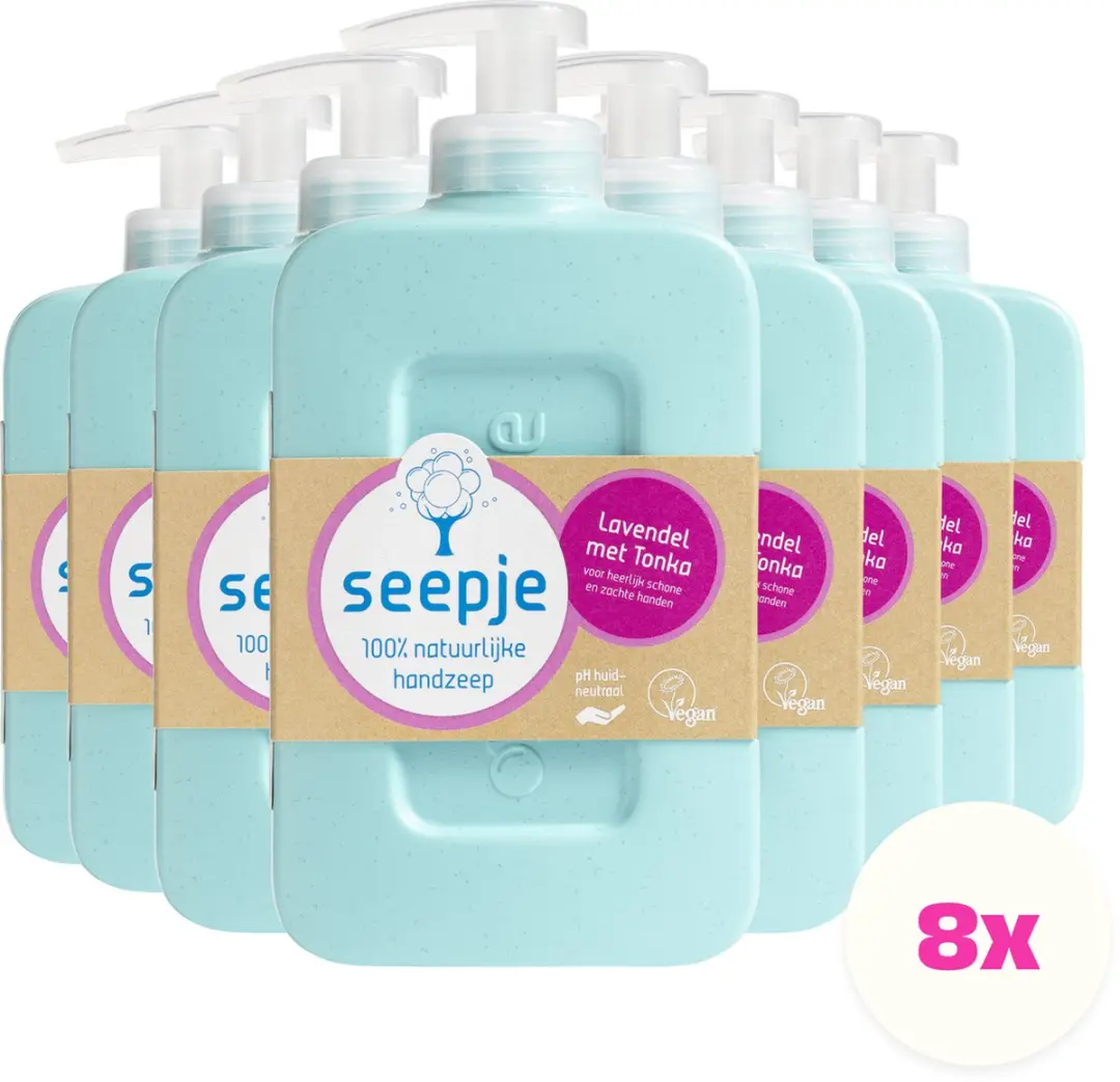 Seepje Handzeep Lavendel met Tonka - 2400ml (8x300ml)