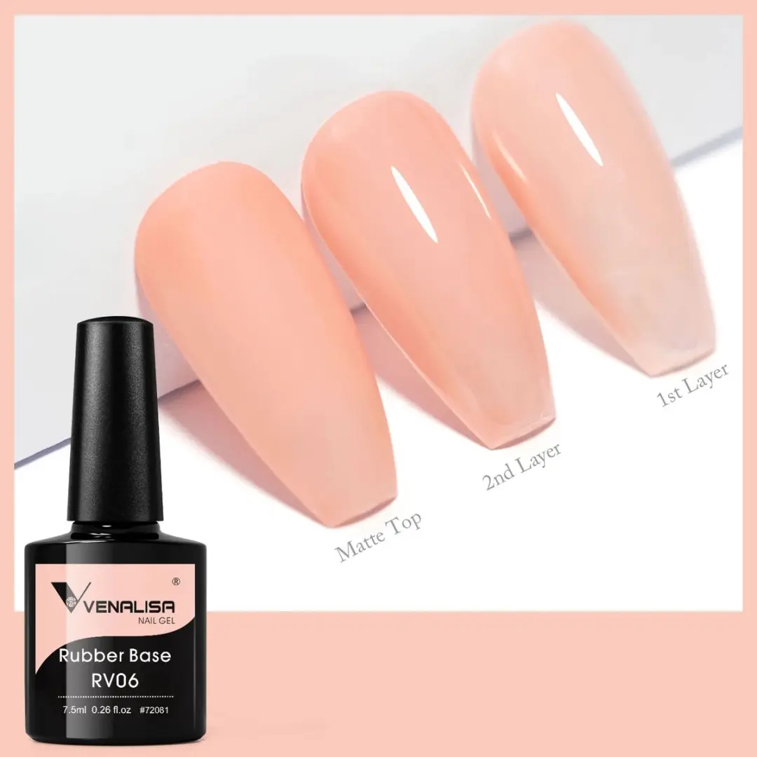 Venalisa Rubber Base UV Gellak Peach Pink 7.5ml