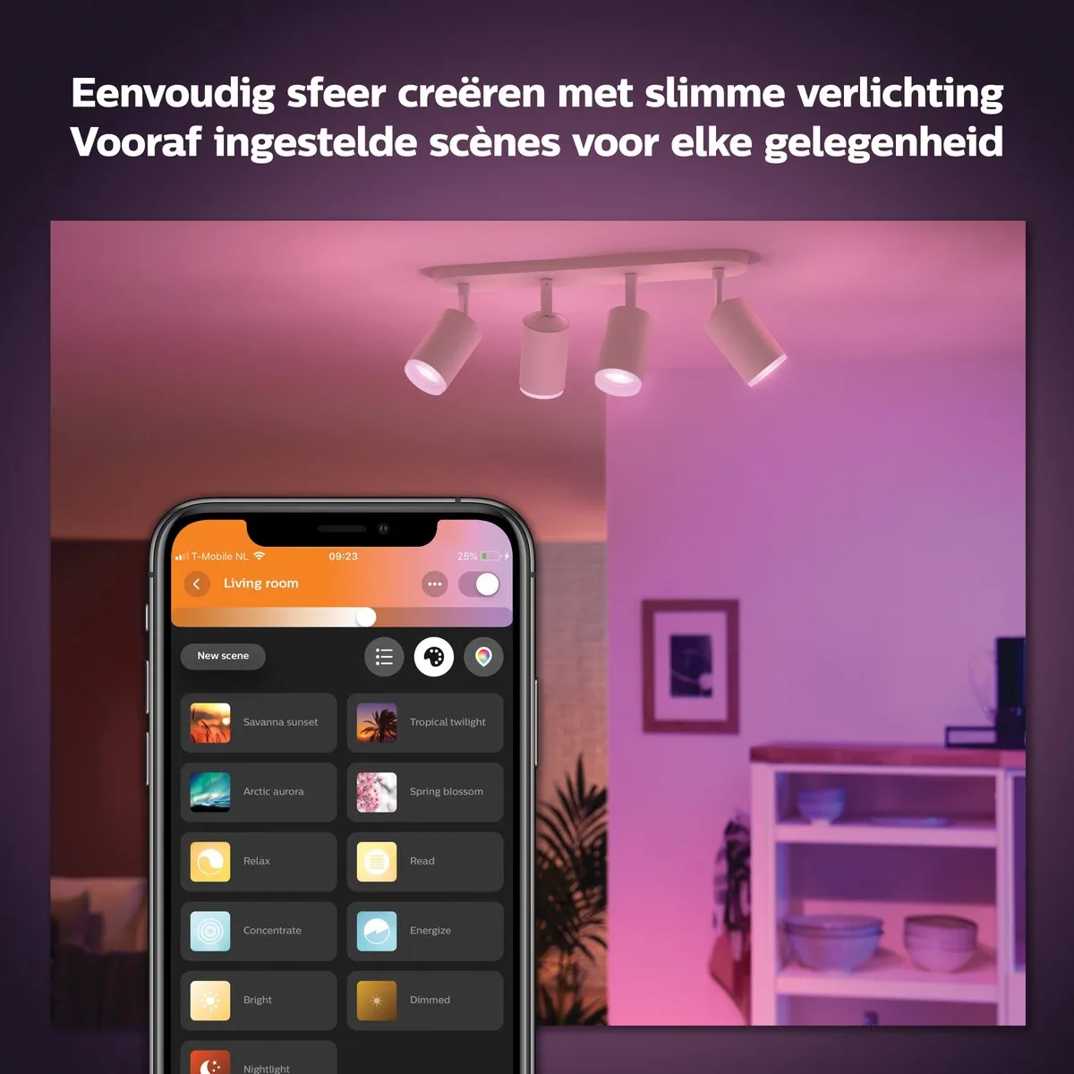 Philips Hue Fugato Opbouwspot 4-spots - RGBW Wit