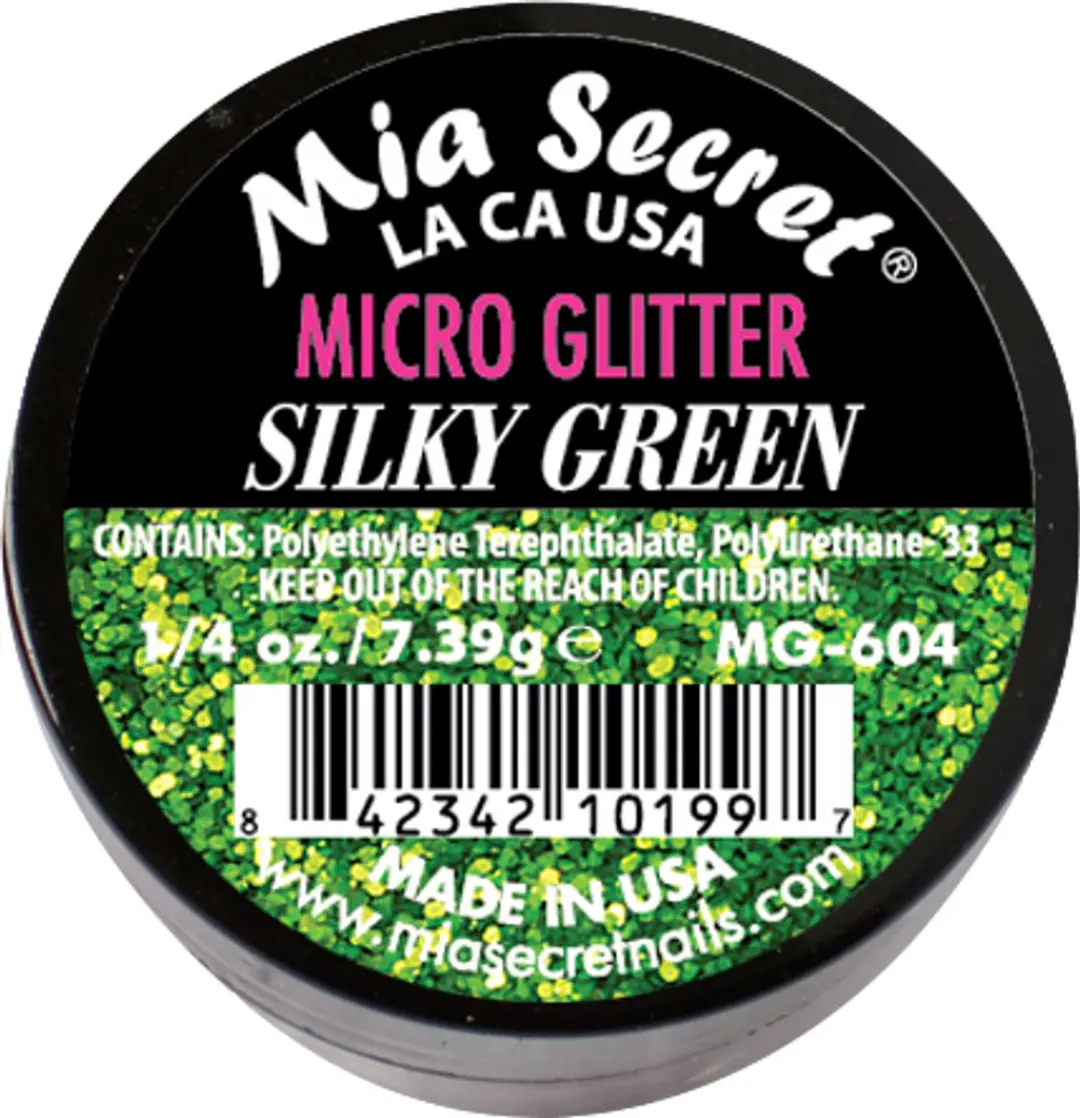 Mia Secret Micro Glitter Acrylpoeder Silky Green 20ml