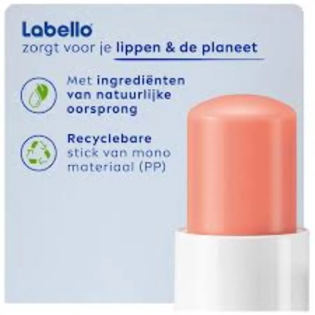 Labello Peach Shine Stick - 6x4.8ml - Vegan