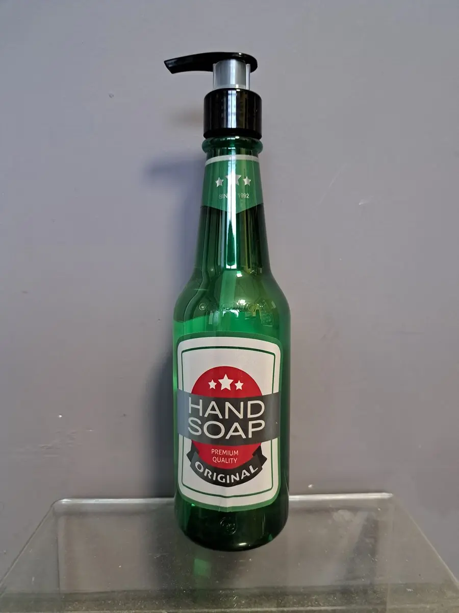 Accentra Handzeep Dispenser Bierfles Groen 330ml