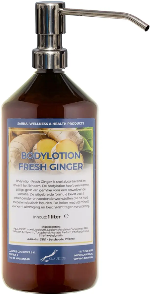 Splashbox Cosmetics Bodylotion Fresh Ginger 1L
