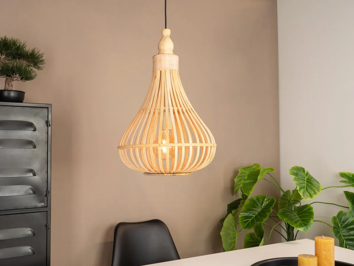 Eglo Amsfield Hanglamp E27 - Ø35cm - Bruin