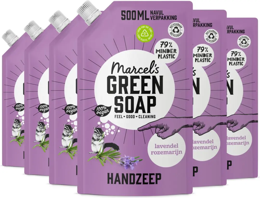 Marcel's Green Soap Handzeep Navulling Lavendel & Rozemarijn
