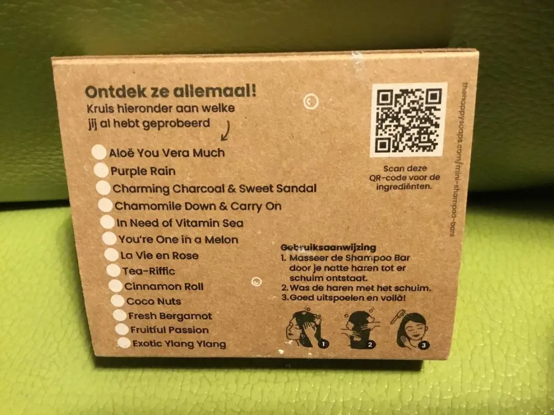HappySoaps Mini Shampoo Bars 3ST - 10g