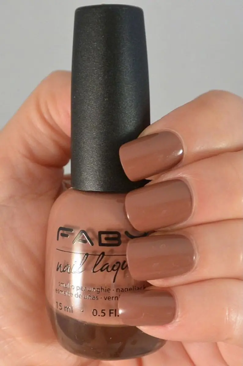 FABY Footprints on the Beach Vegan Nagellak - 15ml - Bruin