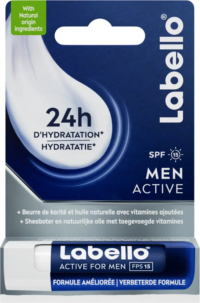 Labello Active For Men Lippenbalsem SPF15 - 24 Stuks