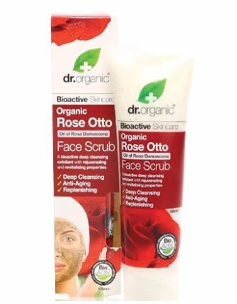 Dr Organic Rose Otto Gezichtsscrub 125ml