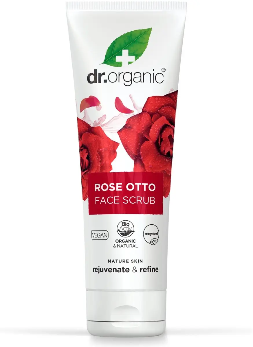 Dr Organic Rose Otto Gezichtsscrub 125ml