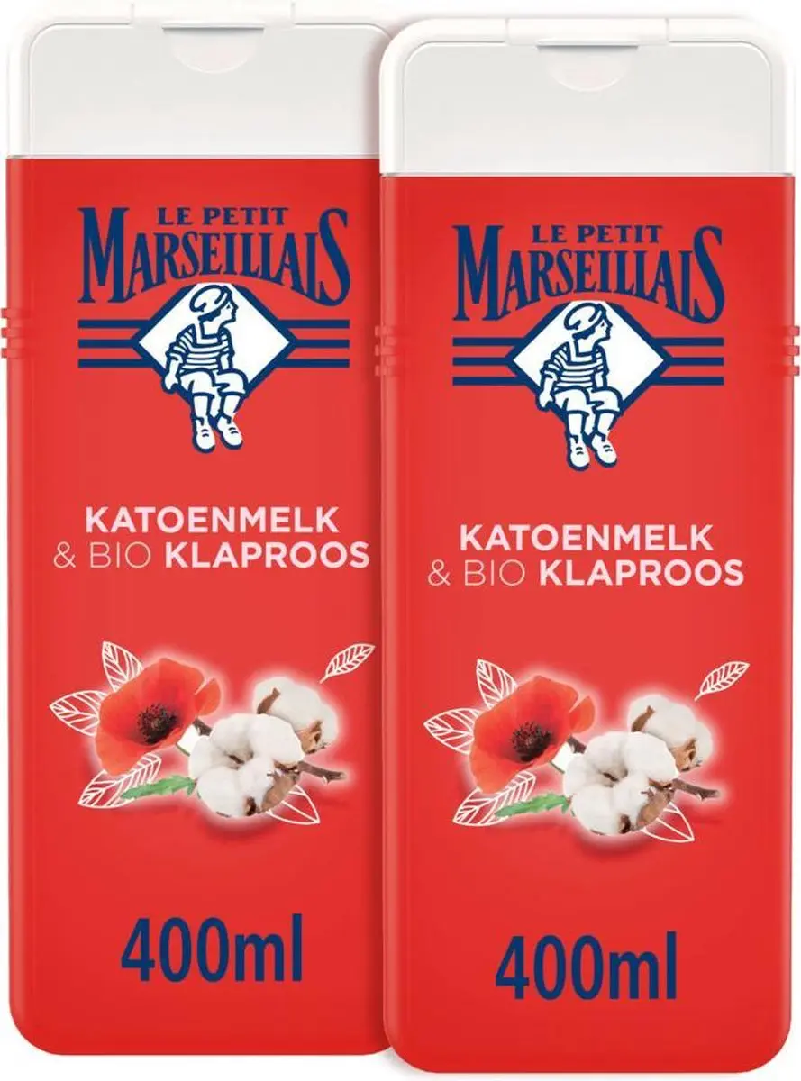 Le Petit Marseillais Crème de Douche Coton & Coquelicot BIO 800ml