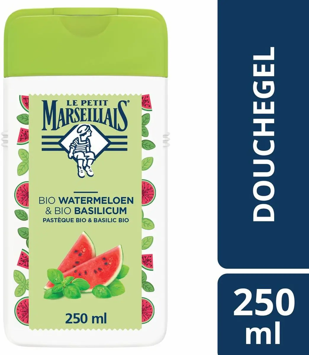 Le Petit Marseillais Douchegel BIO Watermeloen & BIO Basilicum 250ml