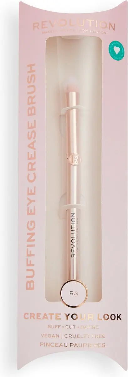 Makeup Revolution Create Buffing Eye Crease Brush R3 - Oogschaduwborstel - Rose Goud