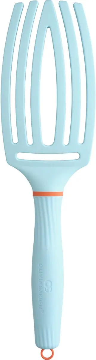 Olivia Garden FingerBrush Boar & Nylon - Bubble Blue