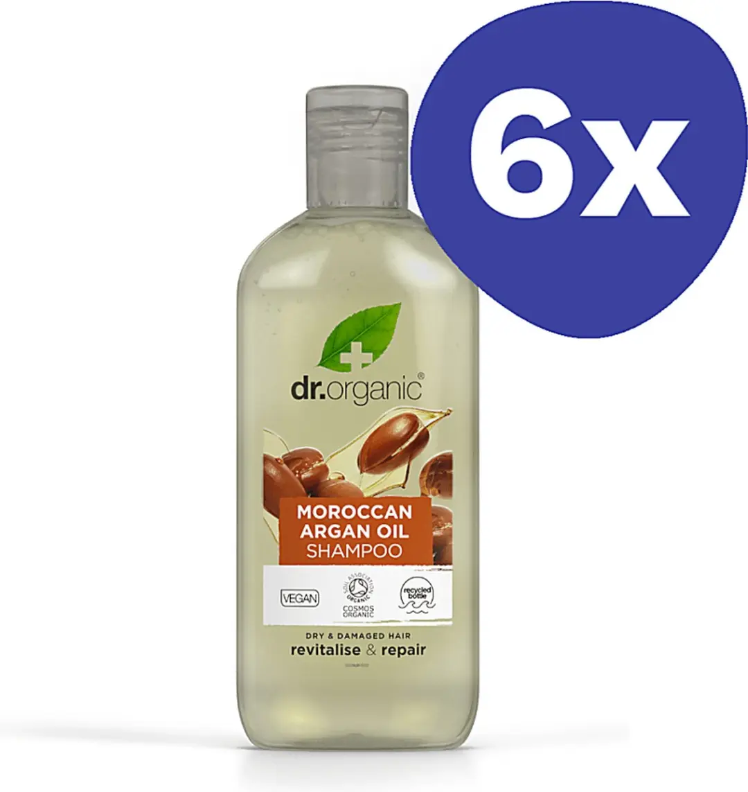 Dr Organic Marokkaanse Argan Olie Shampoo 6x265ml