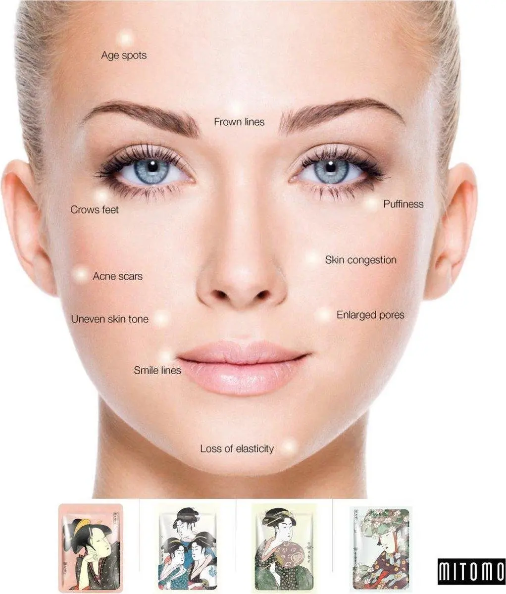 Mitomo Sakura Ritual Gezichtsmasker 100g - 4x25g
