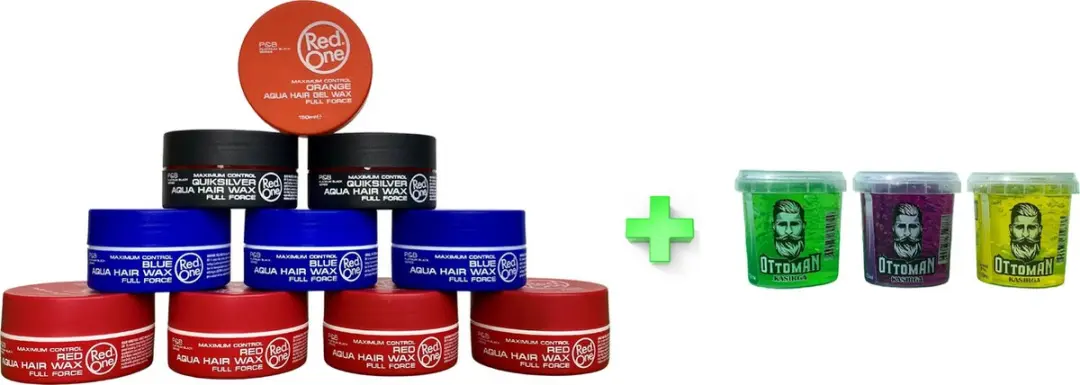 Red One Aqua Hair Wax & Gel Voordeelbundel 13 Stuks