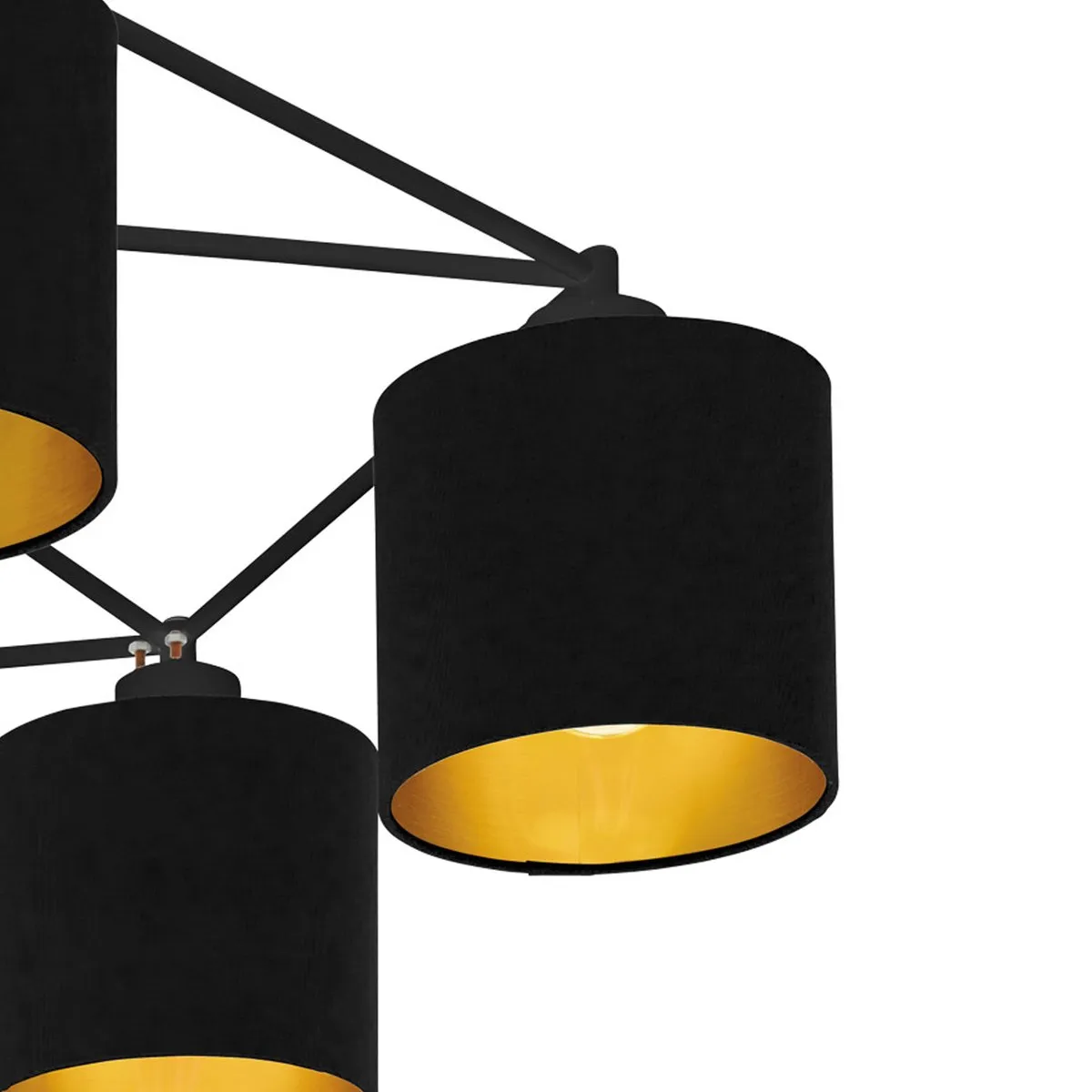 Eglo Staiti Plafondlamp E27 - Ø84cm - Zwart/Goud