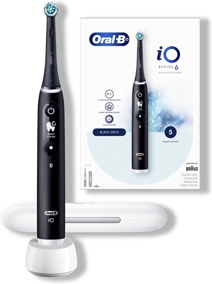 Oral-B iO Smile Elektrische Tandenborstel IO6N - 5 Snelheden - 2 Opzetborstels