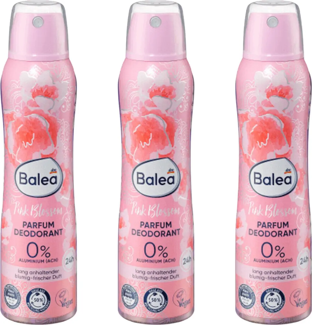 Balea Deodorant Pink Blossom 3x150ml