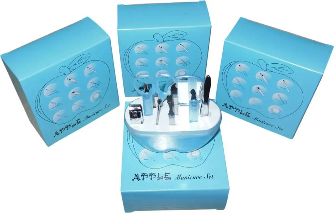 Hairmode Manicure Set Appel-vorm Lichtblauw