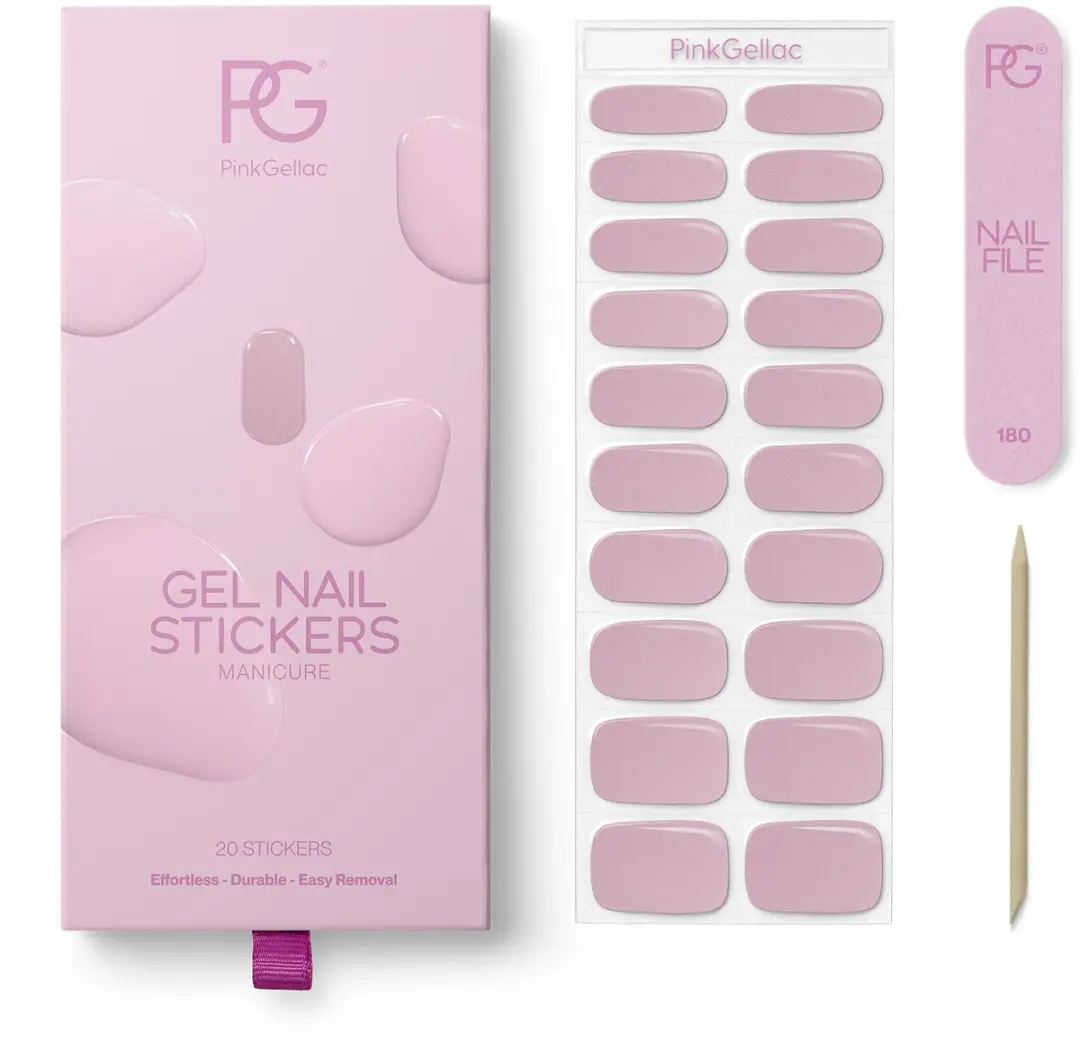 Pink Gellac UV Nagelstickers Pearly Pink 0021 - 20 Stuks