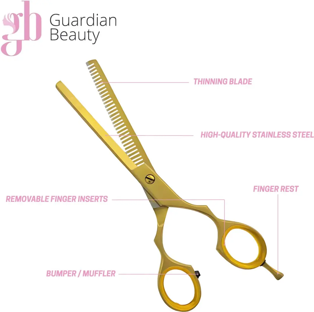 Guardian Beauty Kappersset 7-delig - Roestvrij Staal Schaar & Aluminium Kam