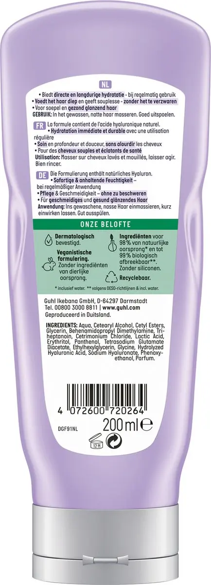 Guhl Conditioner Hyaluron 200ml - 2 Stuks